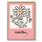 Keith Haring Pink Dancing Flower Art Print Wall Art Print