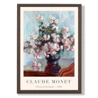 Claude Monet Crysanthemums print in Dark Wooden Frame