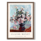 Claude Monet Crysanthemums print in Walnut Wooden Frame