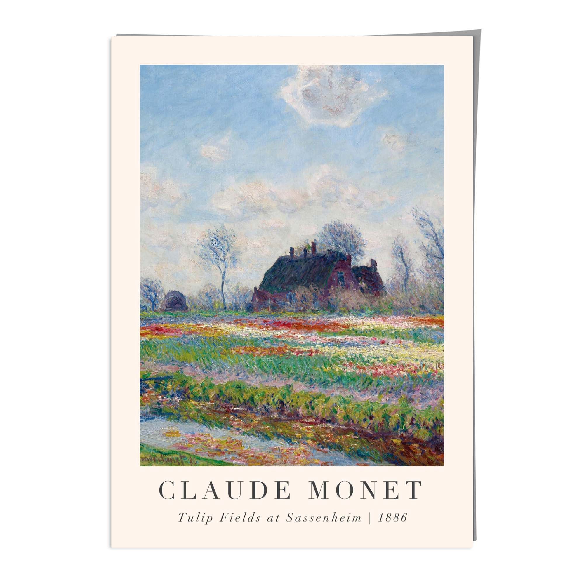 Claude Monet Tulip Fields Wall Art Print