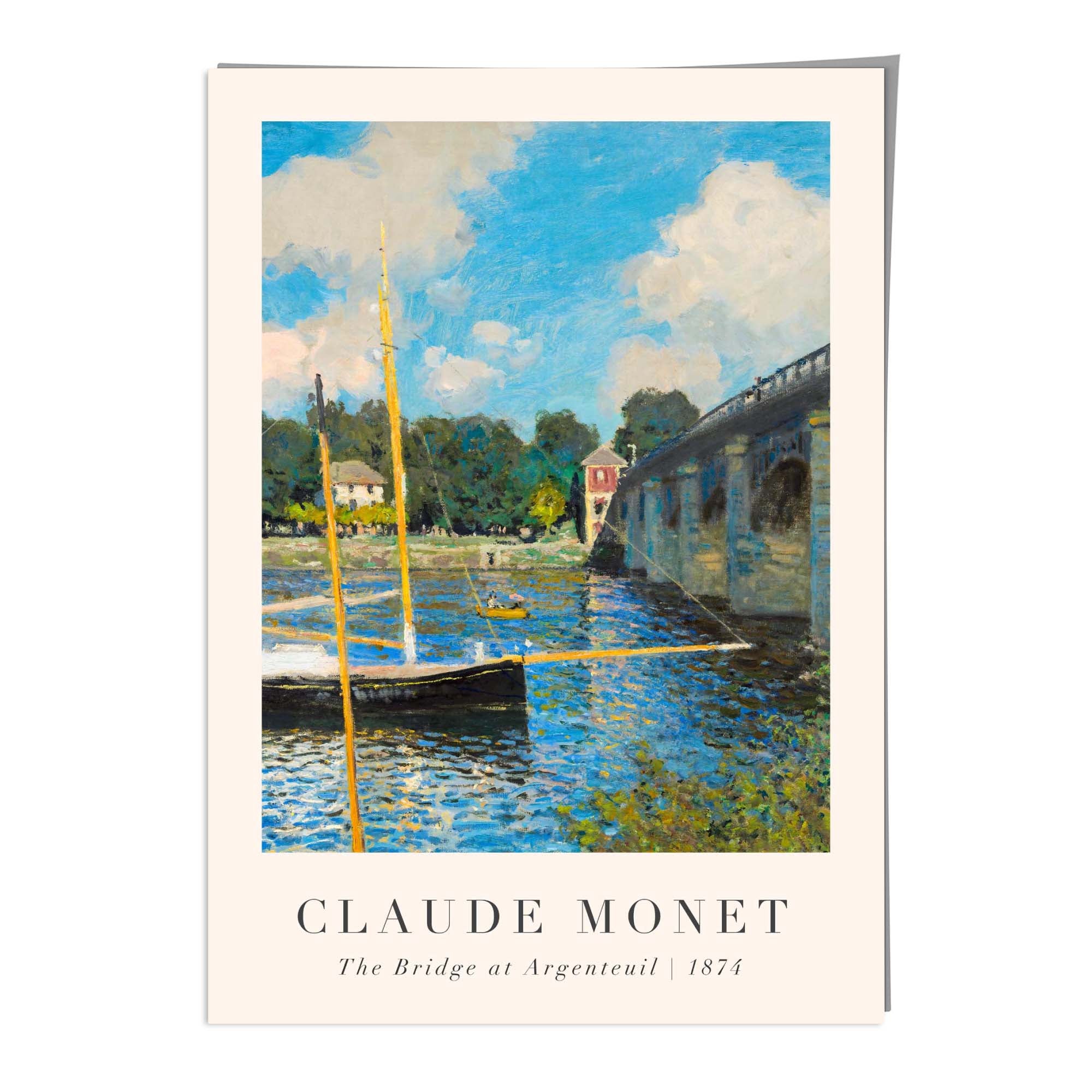 Claude Monet The Bridge at Argenteuil Wall Art Print