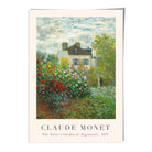 Claude Monet Artist's Garden Argenteuil Wall Art Print