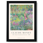 Claude Monet Artist's Garden Giverny print in Black Scoop Frame