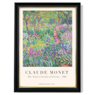Claude Monet Artist's Garden Giverny print in Black and Gold Frame