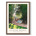 Claude Monet The Parc Monceau print in Walnut Wooden Frame