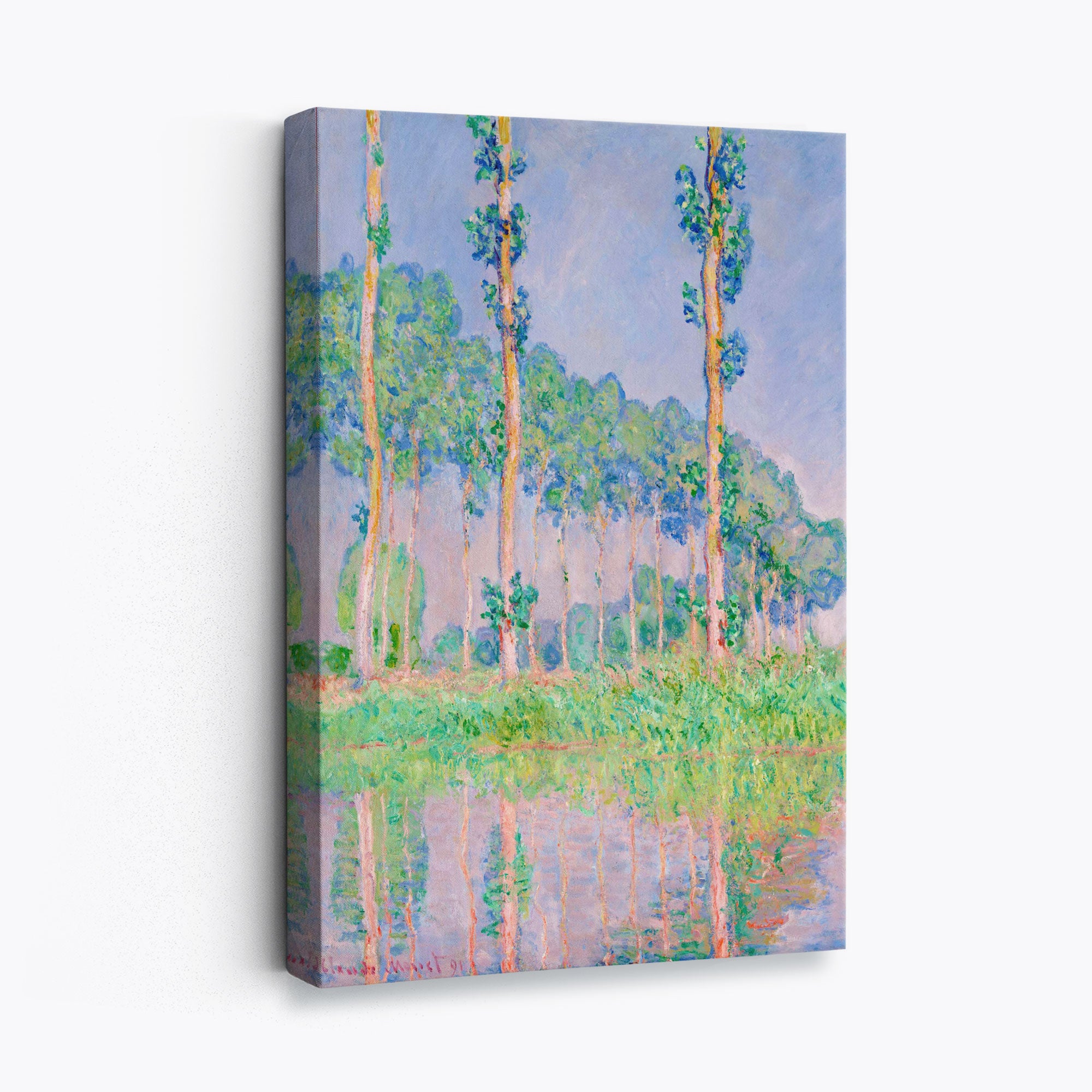 Claude Monet Poplars Canvas Art Print