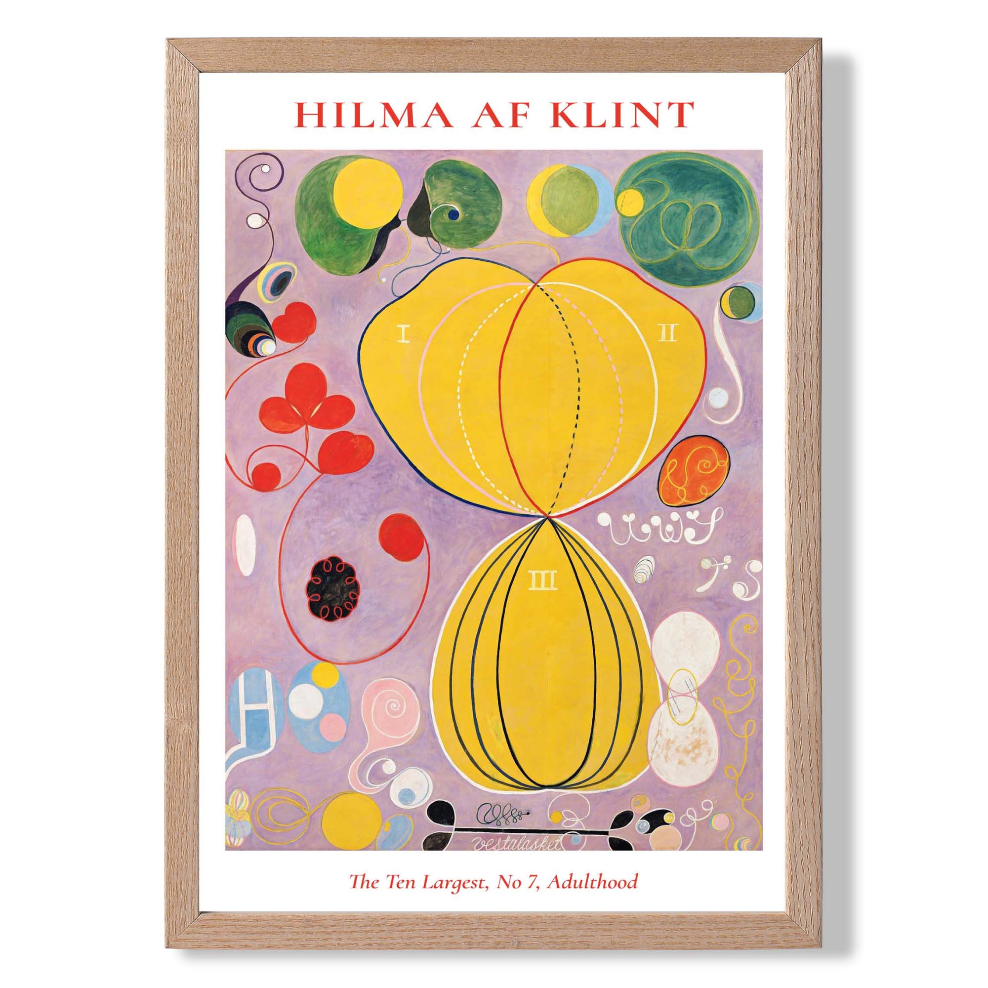 Hilma AF Klint No 7 Adulthood Art Print Wall Art Print