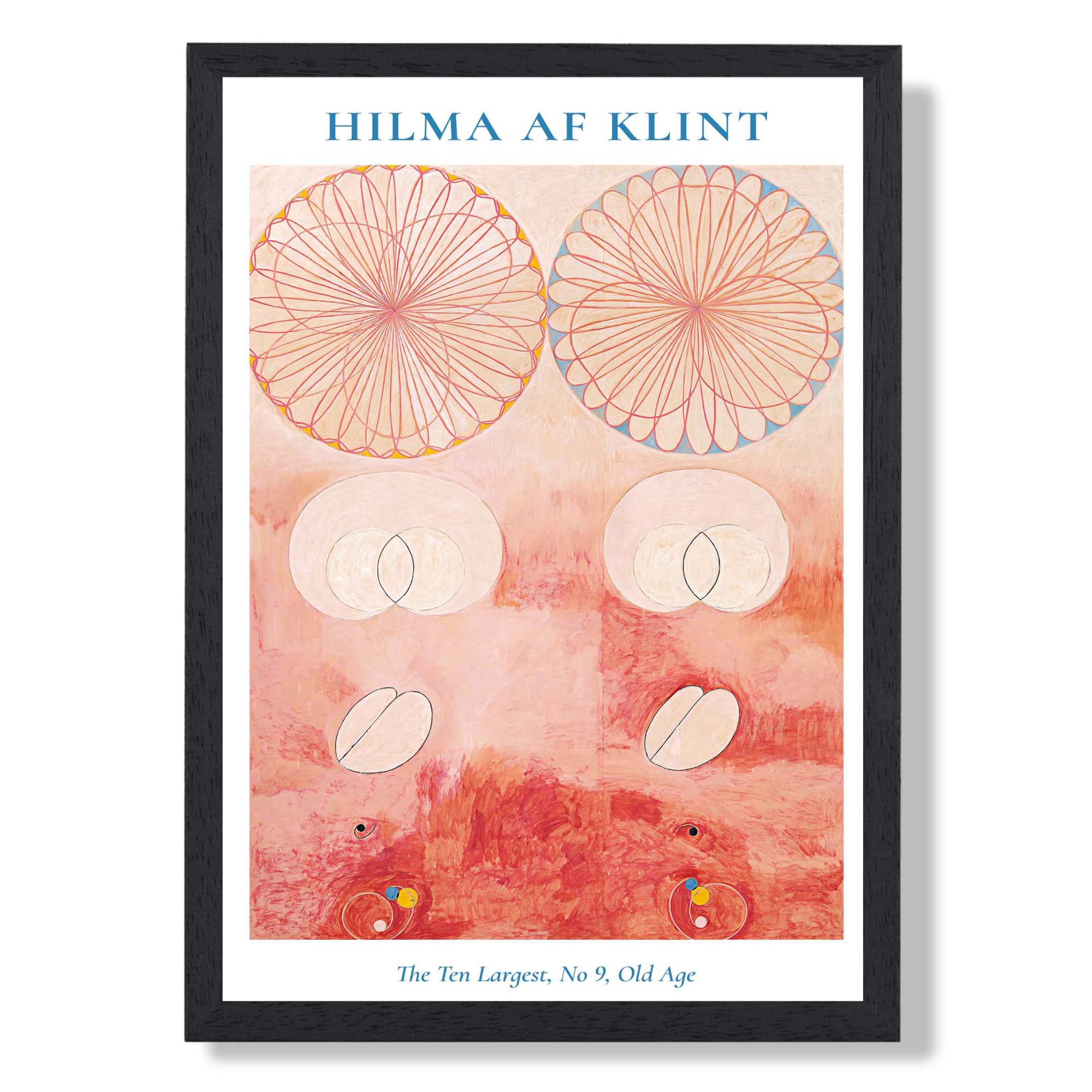 Hilma AF Klint No 9 Old Age Art Print print in Black Wooden Frame