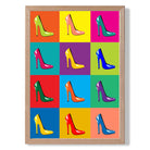 Fashion Shoes in Pop Art Style Art Print Wall Art Print