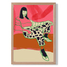 La Mode Relaxed in Pink Art Print Wall Art Print