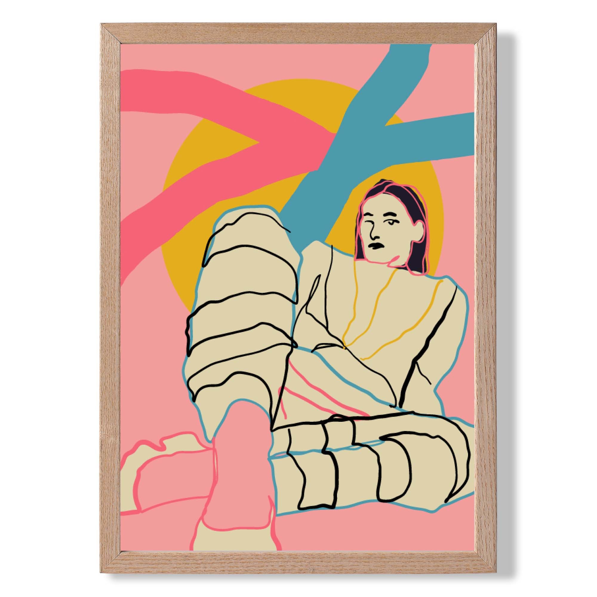 La Mode Styled In Pink Art Print Wall Art Print