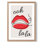 Ooh La La Lips Sketch Art Print Wall Art Print