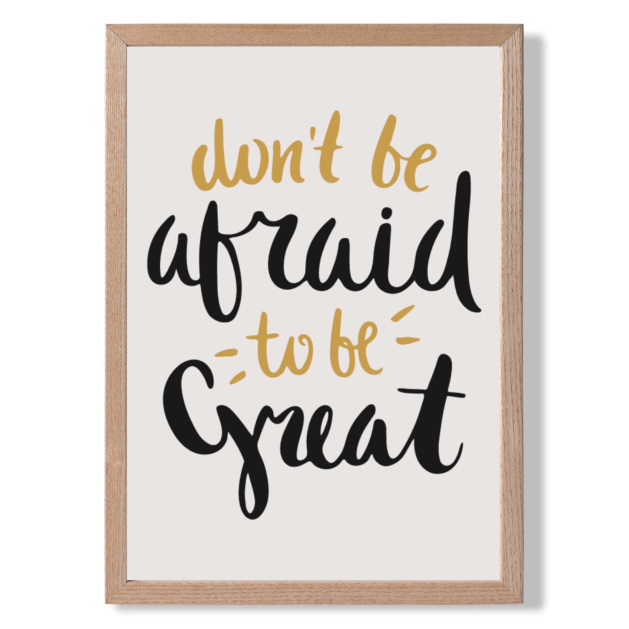 Be Great Retro Quote Art Print Wall Art Print