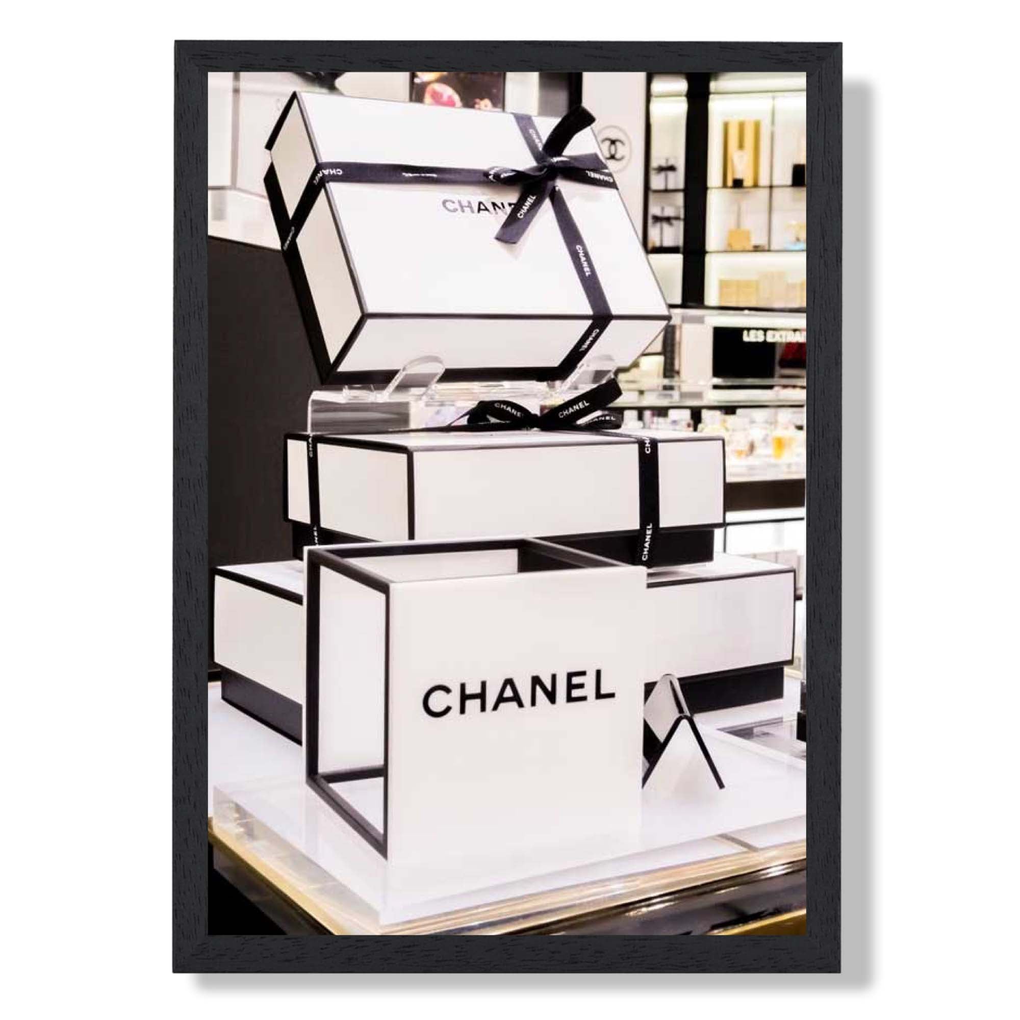 Iconic Luxury Art Print print in Black Wooden Frame