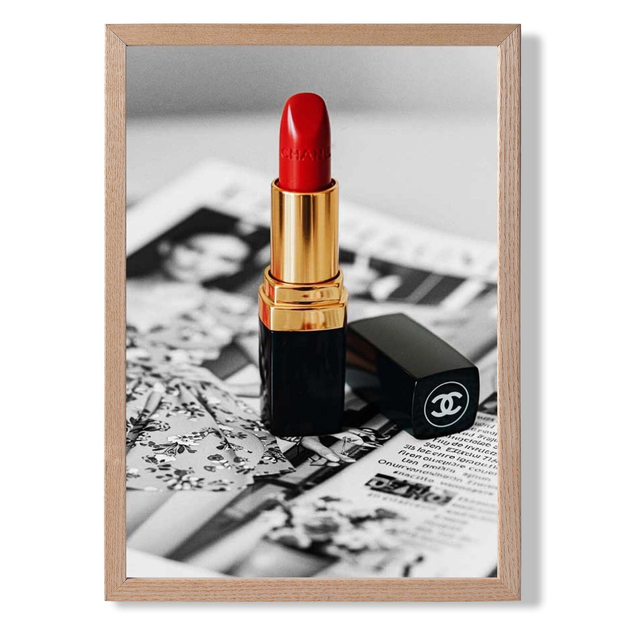 Iconic Red  Lipstick Art Print Wall Art Print