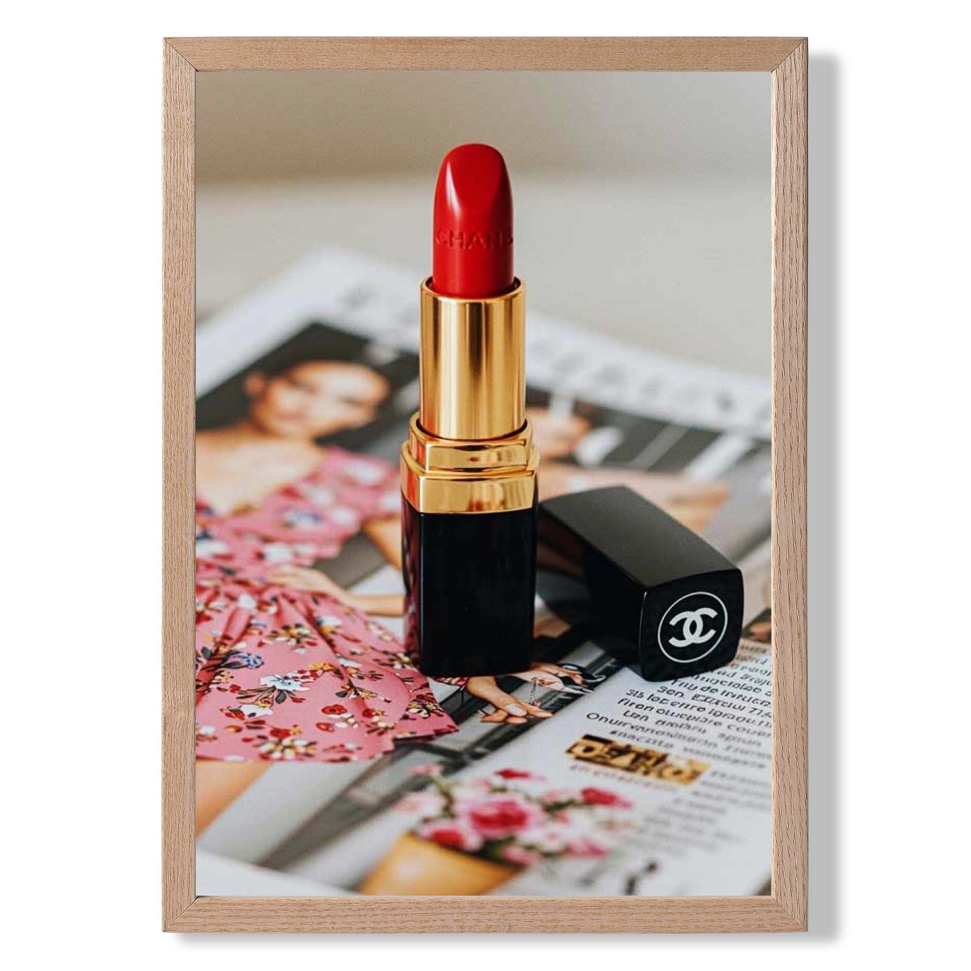 Luxury Red Lipstick Art Print Wall Art Print