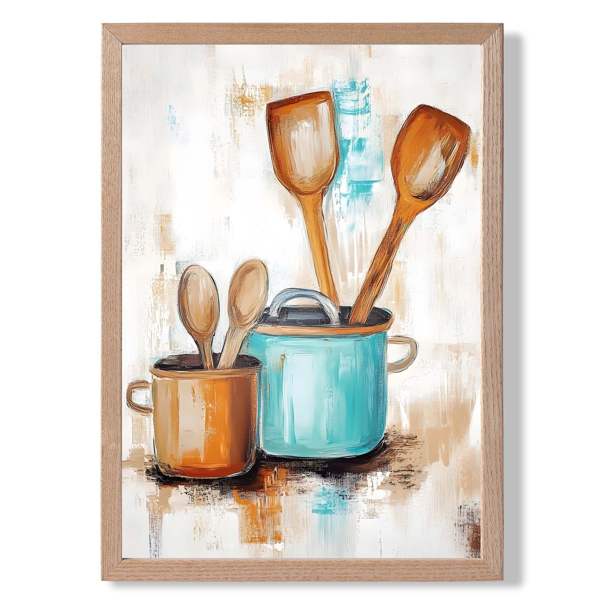 Kitchen Utensils Vintage No 3 Art Print Wall Art Print