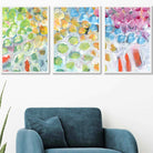 Set of 3 Abstract Summer Fruits Wall Art Prints