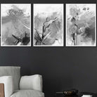 Set of 3 Abstract Black and White Art Prints