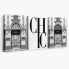 Set of 3 Chic Fashion Stores Canvas Art Prints | Artze Wall Art