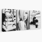 Set of 3 Chanel  Quote Fashion Canvas Art Prints | Artze Wall Art