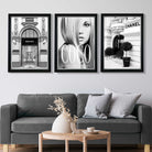 Set of 3 Fashion Iconic Art Prints in Luxury Frames | Artze UK