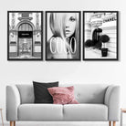 Set of 3 Fashion Iconic Art Prints in Luxury Frames | Artze UK