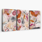 Abstract Colourful Indian Summer Set of 3 Canvas Art Prints | Artze Wall Art