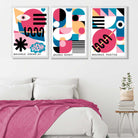 Bauhaus Positive Moments and Dreams Art Prints in White Frames | Artze UK