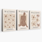Matisse Florals Fashion Set of 3 Beige Canvas Prints | Artze Wall Art