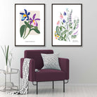 Colourful Spring Flowers Illustration Posters | Artze Wall Art UK