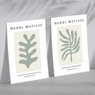 Matisse Botanical in Sage Green Set of 2 Art Prints