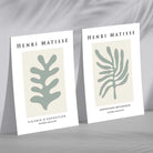 Matisse Sage Green Botanical Set of 2 Art Prints