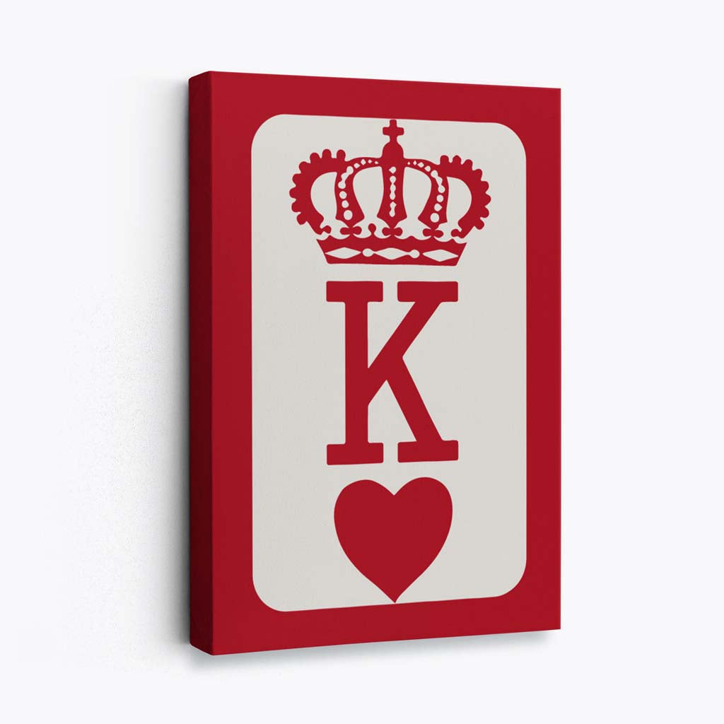 King of Hearts Canvas Art Print