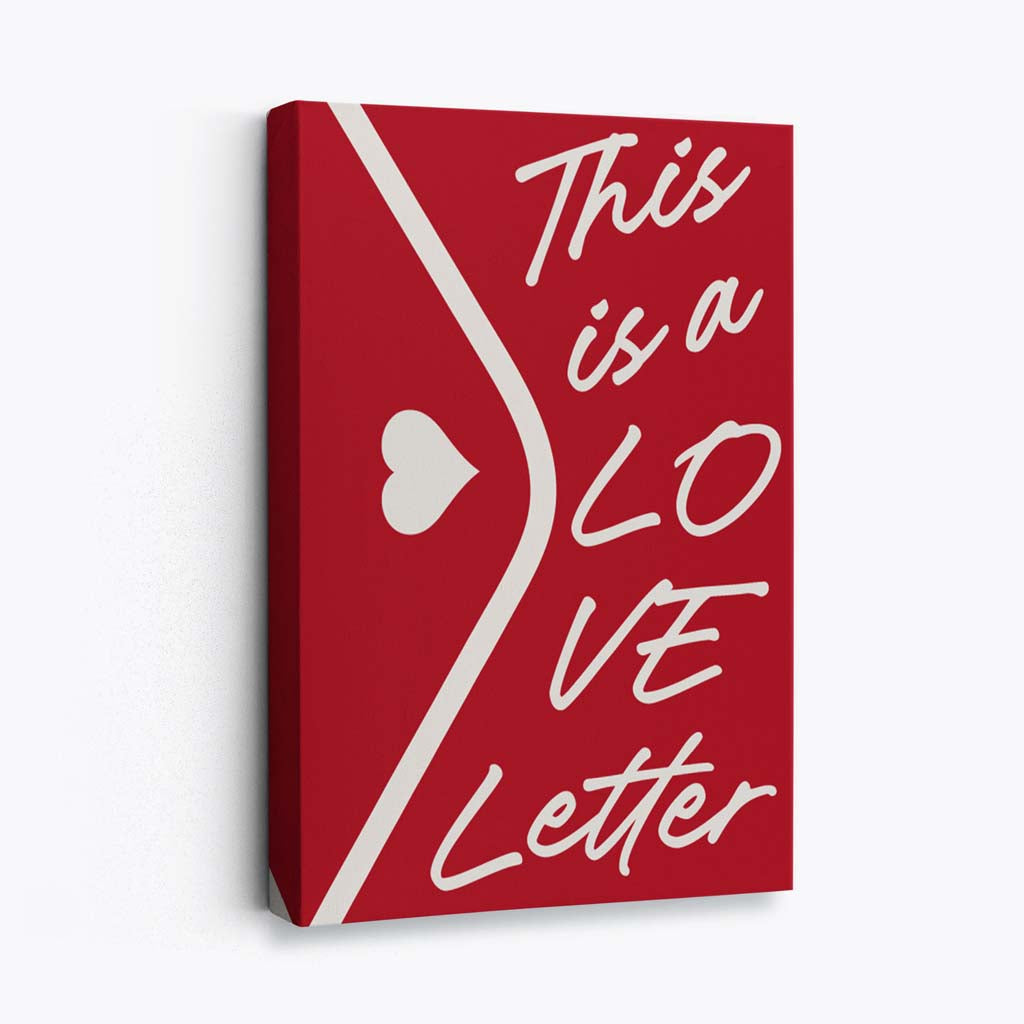 Love Letter Canvas Art Print