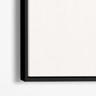 Abstract Modern Black and Yellow Set of 3 Canvas Art Prints with White Float Frame