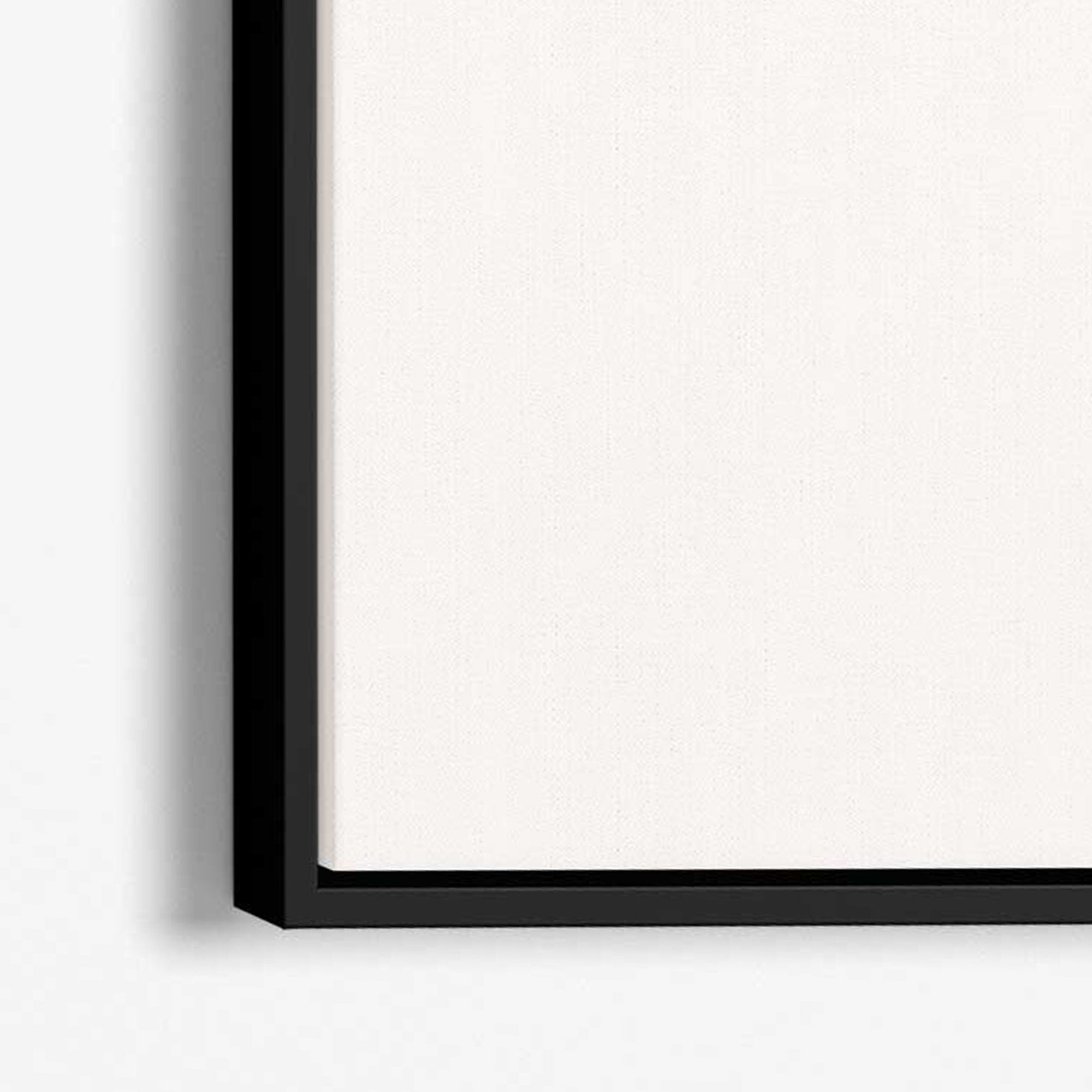 Set of 3 Neutral Forest and Mountains Canvas Art Prints with White Float Frame