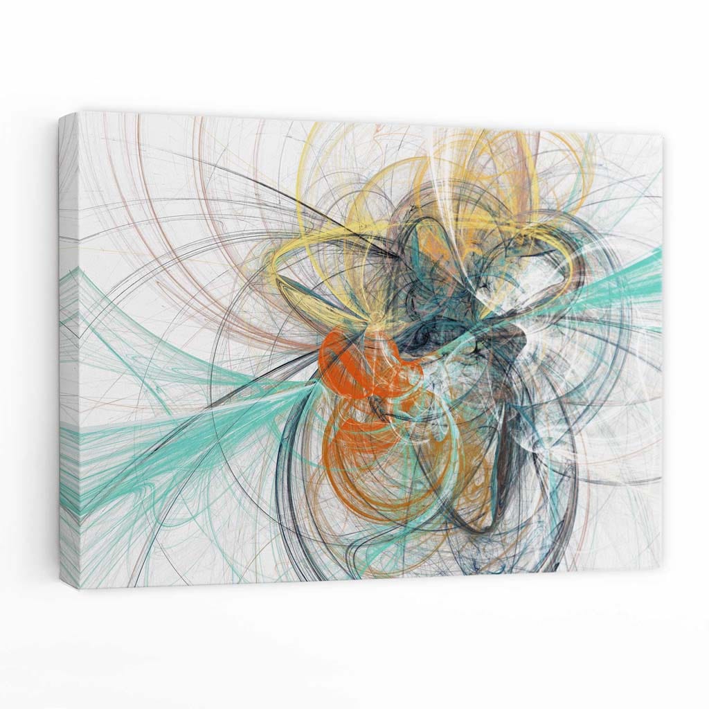 Abstract Mint Green and Grey Mixed Media Wall Art Canvas Artze Wall Art