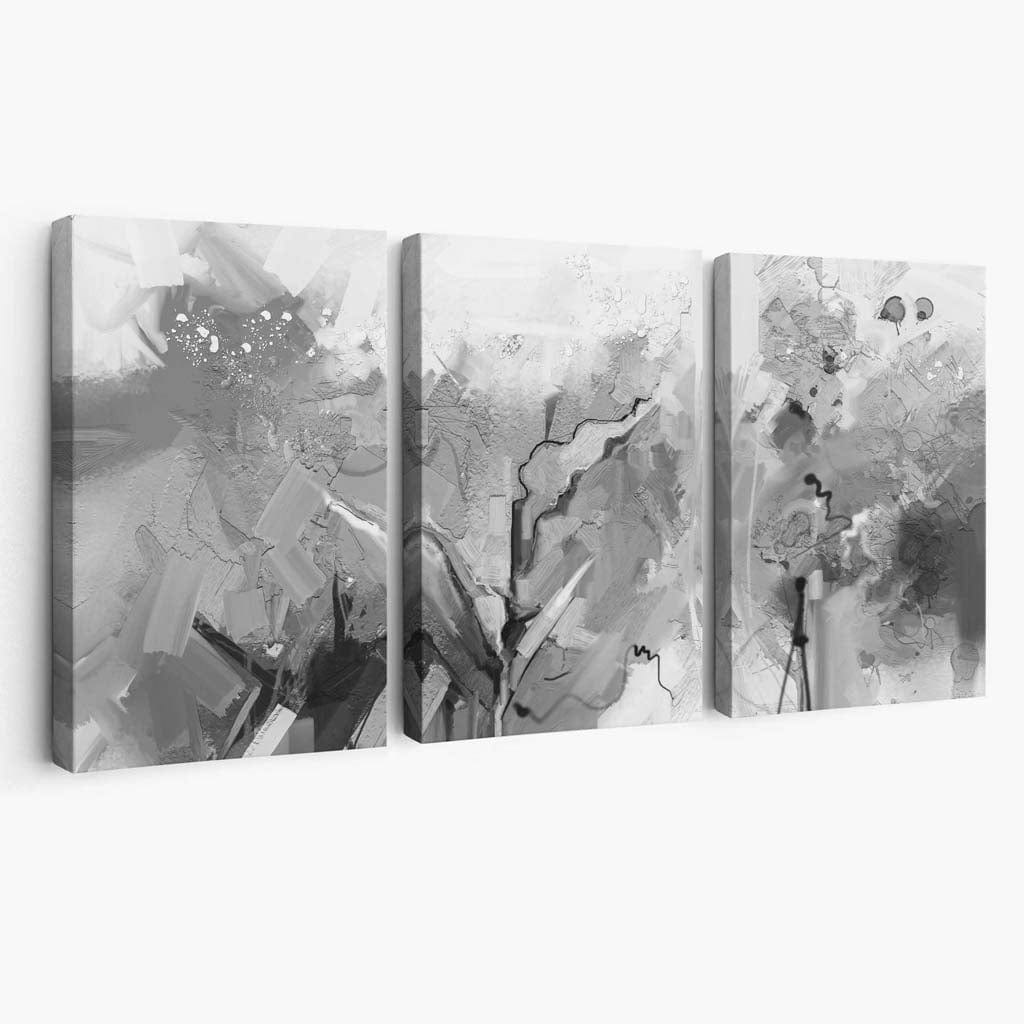 Abstract Black and White Wall Art Canvas Artze Wall Art UK