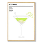 Daiquiri - Minimal Cocktail Poster