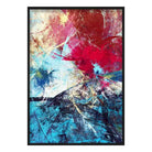 Bright Blue's and Pink's Abstract Oil 3 Poster