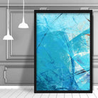 Bright Blue's and Pink's Abstract Oil 1 Poster