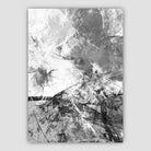 Black and Grey Abstract Oil 3 Poster
