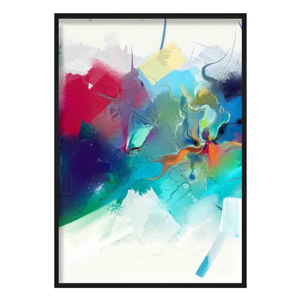 Abstract Colourful Abstract Graffiti No 3 Art Print – Artze Wall Art