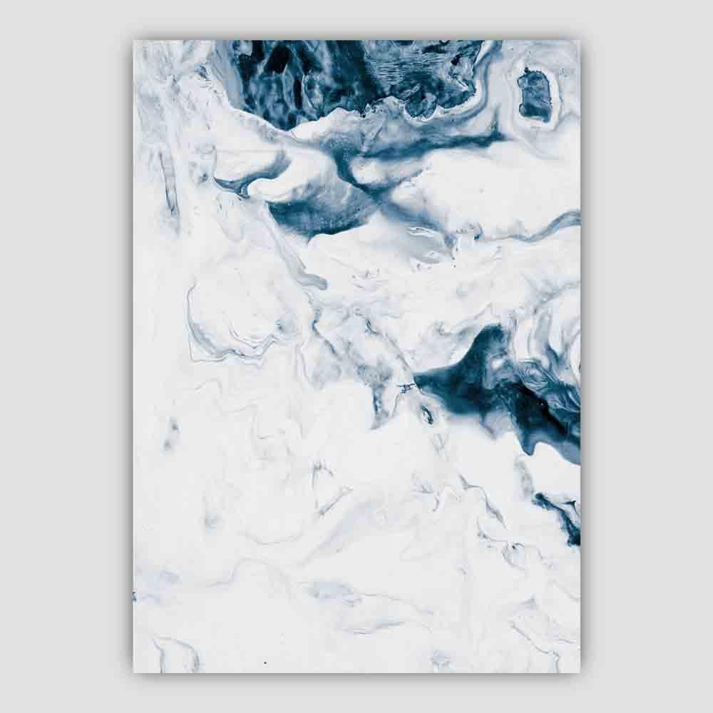 Ocean Abstract Fluid Painting 3 Poster