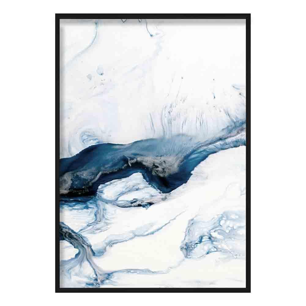 Ocean Abstract Fluid Painting 2 Poster
