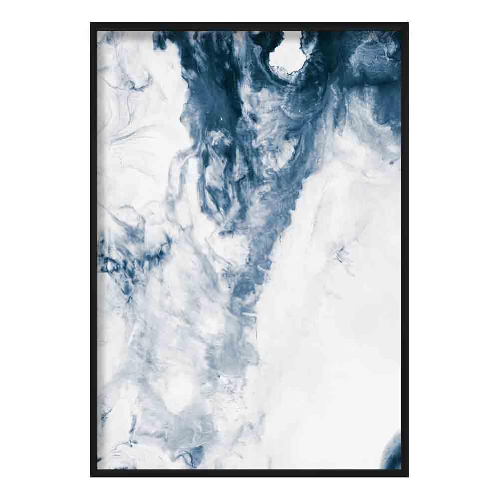 Ocean Abstract Fluid Painting 1 Poster