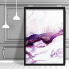 Purple & Pink Abstract Fluid Painting Poster No 2
