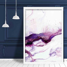 Purple & Pink Abstract Fluid Painting Poster No 2
