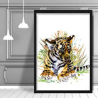 Baby Tiger Watercolour Art Print